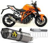 Non-Catalytic Exhaust Tip With Sound Certification Race-Tech Titanium Carbon - Arrow Special Parts Compatible With Ktm 1290 Superduke R (2014-2016)