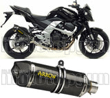 Exhaust Tip With Noise Certification Race-Tech Carbon Carbon - Arrow Special Parts Compatible With Kawasaki Z 750 (2007-2014)