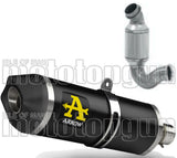 Non-Catalytic Exhaust Tip With Sound Certification Race-Tech Black Aluminium Carbon - Arrow Special Parts Compatible With Ktm 890 Duke R (2020-2023)