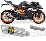 Non-Catalytic Exhaust Tip With Sound Certification Thunder Aluminium Stainless Steel - Arrow Special Parts Compatible With Ktm Rc 390 (2017-2020)