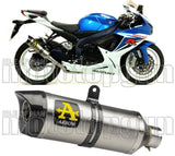 Exhaust Tip With Noise Certification Thunder Aluminium Carbon - Arrow Special Parts Compatible With Suzuki Gsx-R 600 Ie (2011-2016)