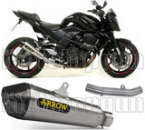 Exhaust Tip With Noise Certification X-Kone Nichrom Carbon - Arrow Special Parts Compatible With Kawasaki Z 750 (2007-2014)