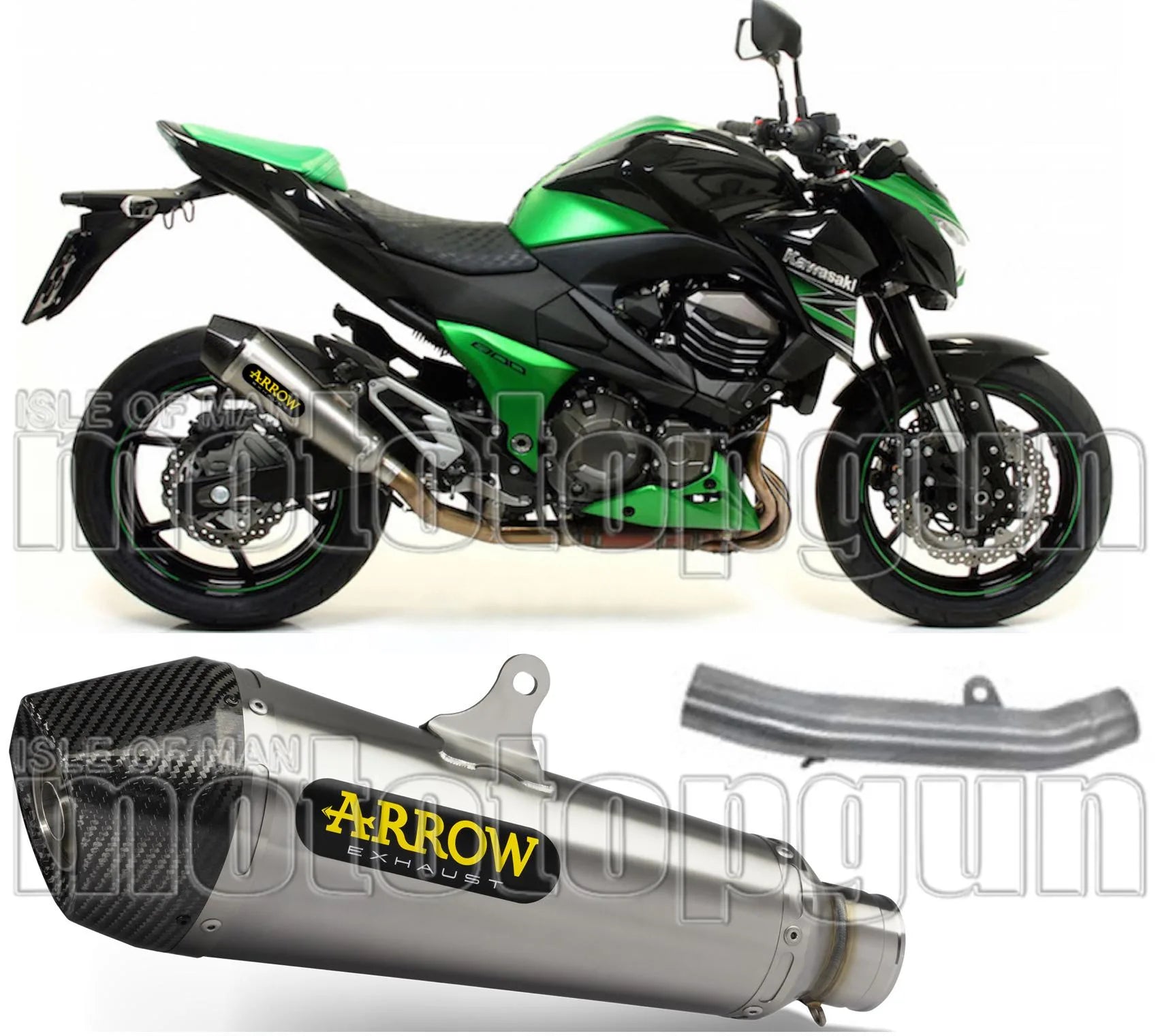 Exhaust Tip With Noise Certification X-Kone Nichrom Carbon - Arrow Special Parts Compatible With Kawasaki Z 800 E (2013-2016)