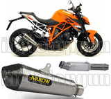 Non-Catalytic Exhaust Tip With Sound Certification X-Kone Nichrom Carbon - Arrow Special Parts Compatible With Ktm 1290 Superduke Gt (2017-2024)