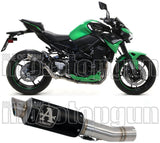 Exhaust Tip With Noise Certification Gp2 Gp-2 Black Nichrom Stainless Steel - Arrow Special Parts Compatible With Kawasaki Z 900 A2 (2019-2024)