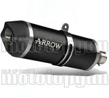 Exhaust Tip With Noise Certification Maxi Race-Tech Black Aluminium Carbon - Arrow Special Parts Compatible With Bmw R 1250 Rs (2019-2020)