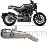 Exhaust Tip With Noise Certification Pro-Race Nichrom Stainless Steel - Arrow Special Parts Compatible With Husqvarna Svartpilen 401 (2020-2023)