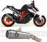 Exhaust Tip With Noise Certification Pro-Race Nichrom Stainless Steel - Arrow Special Parts Compatible With Ktm 1290 Superduke Gt (2017-2024)