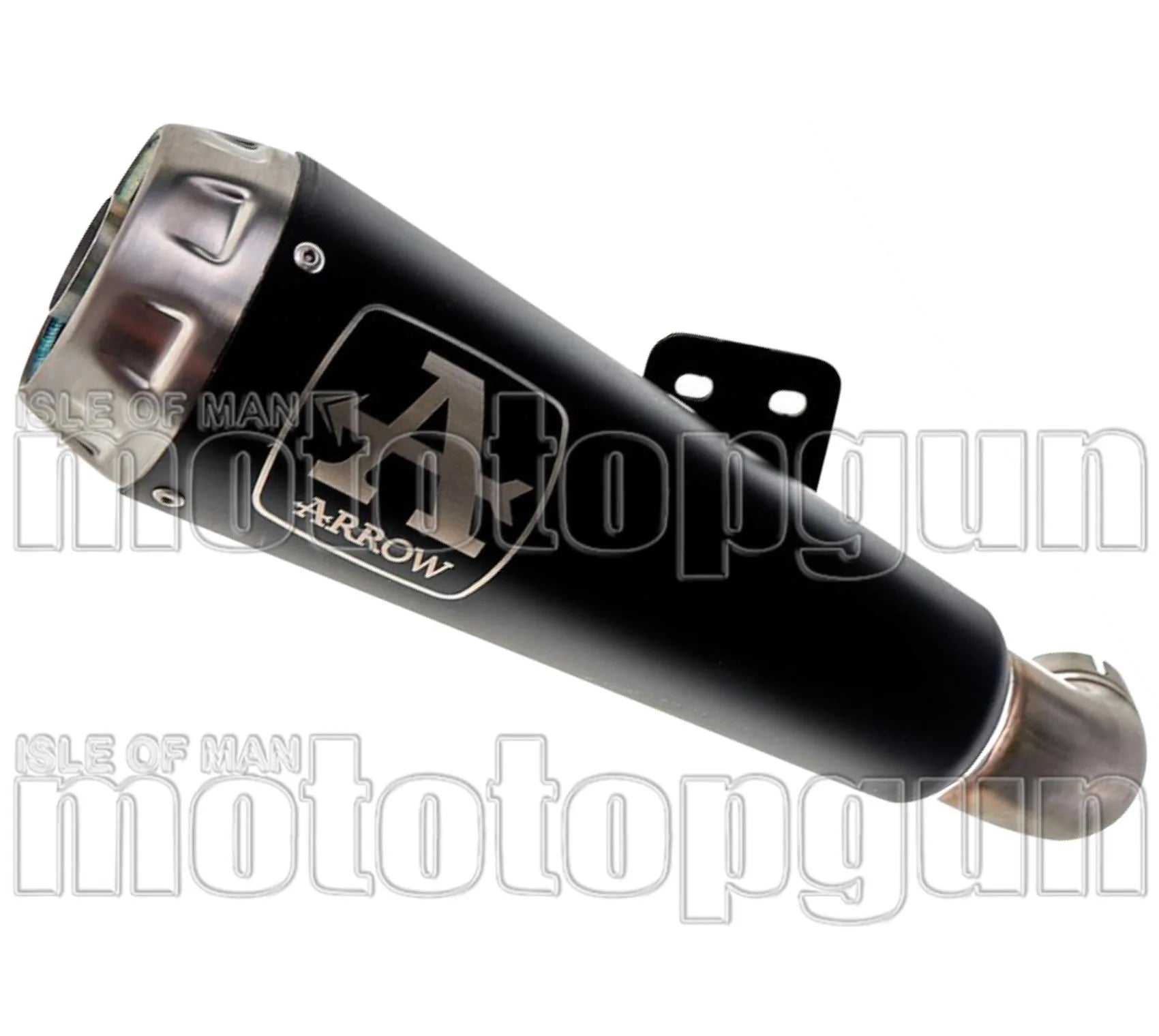 Exhaust Tip With Noise Certification Pro-Race Black Nichrom Stainless Steel - Arrow Special Parts Compatible With Kawasaki Z 900 E (2017-2018)