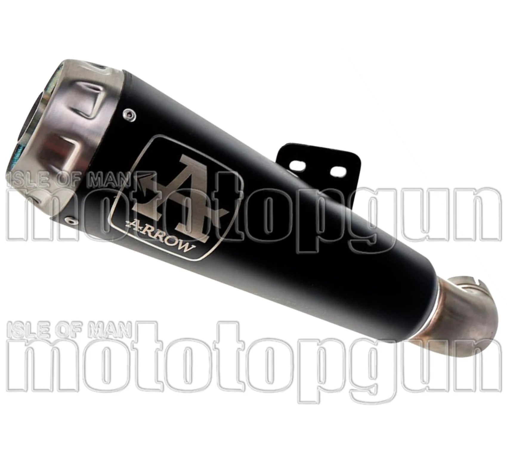 Exhaust Tip With Noise Certification Pro-Race Black Nichrom Stainless Steel - Arrow Special Parts Compatible With Kawasaki Z 900 (2020-2024)