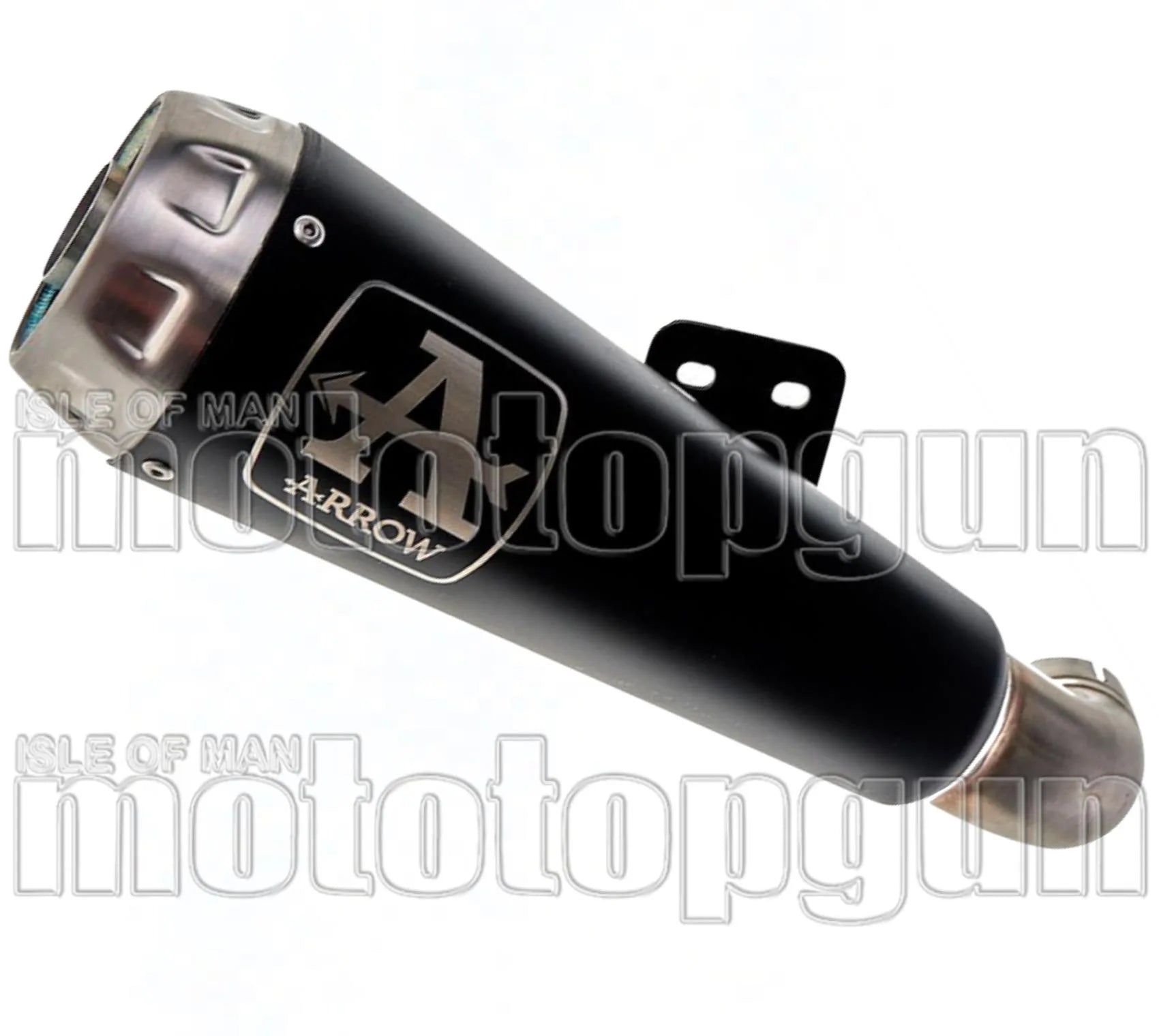 Exhaust Tip With Noise Certification Pro-Race Black Nichrom Stainless Steel - Arrow Special Parts Compatible With Ktm 790 Duke (2023)