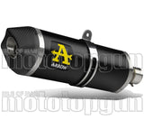 Exhaust Tip With Noise Certification Race-Tech Black Aluminium Carbon - Arrow Special Parts Compatible With Ktm 790 Duke (2023)