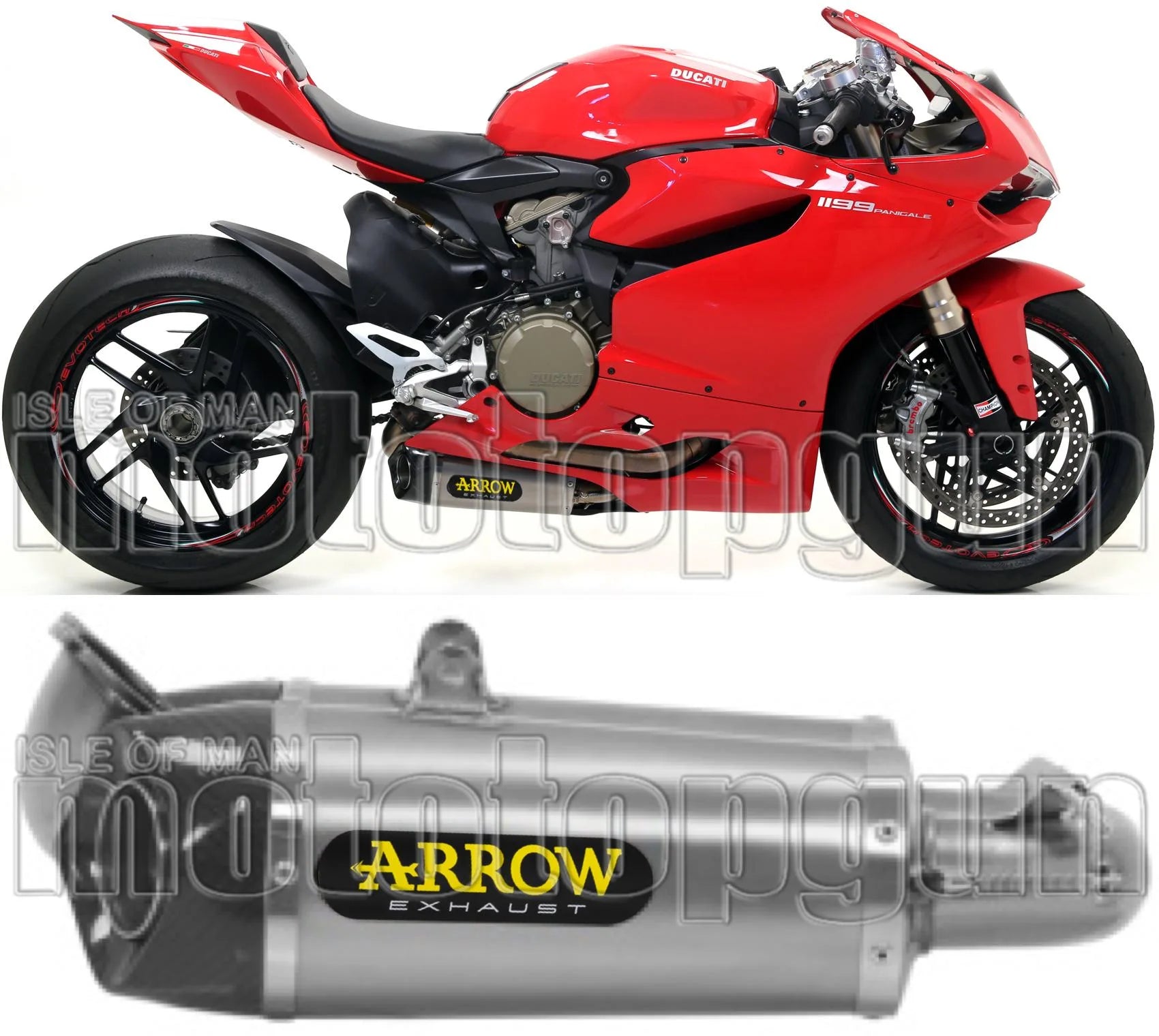 Exhaust Tip With Noise Certification Works Titanium Carbon - Arrow Special Parts Compatible With Ducati 1299 Panigale (2015-2016)