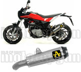 Exhaust Tip With Noise Certification Works Titanium Carbon - Arrow Special Parts Compatible With Husqvarna Nuda 900 (2012-2013)