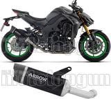 Exhaust Tip With Noise Certification Indy-Race Evo Black Aluminium Carby End Cap - Arrow Special Parts Compatible With Kawasaki Z 1100 Se (2025-2026)
