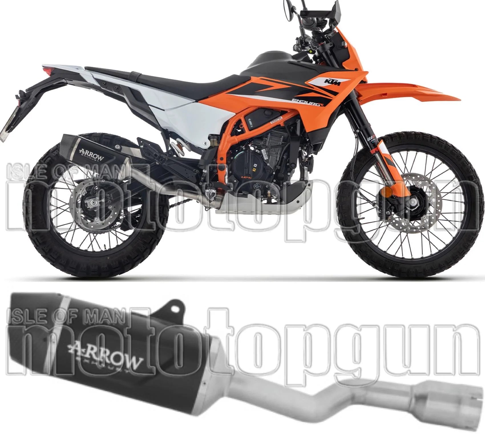 Exhaust Tip With Noise Certification Indy-Race Evo Black Aluminium Carby End Cap - Arrow Special Parts Compatible With Ktm 125 Smc-R (2025-2026)