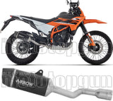 Exhaust Tip With Noise Certification Indy-Race Evo Black Aluminium Carby End Cap - Arrow Special Parts Compatible With Ktm 125 Enduro R (2025-2026)