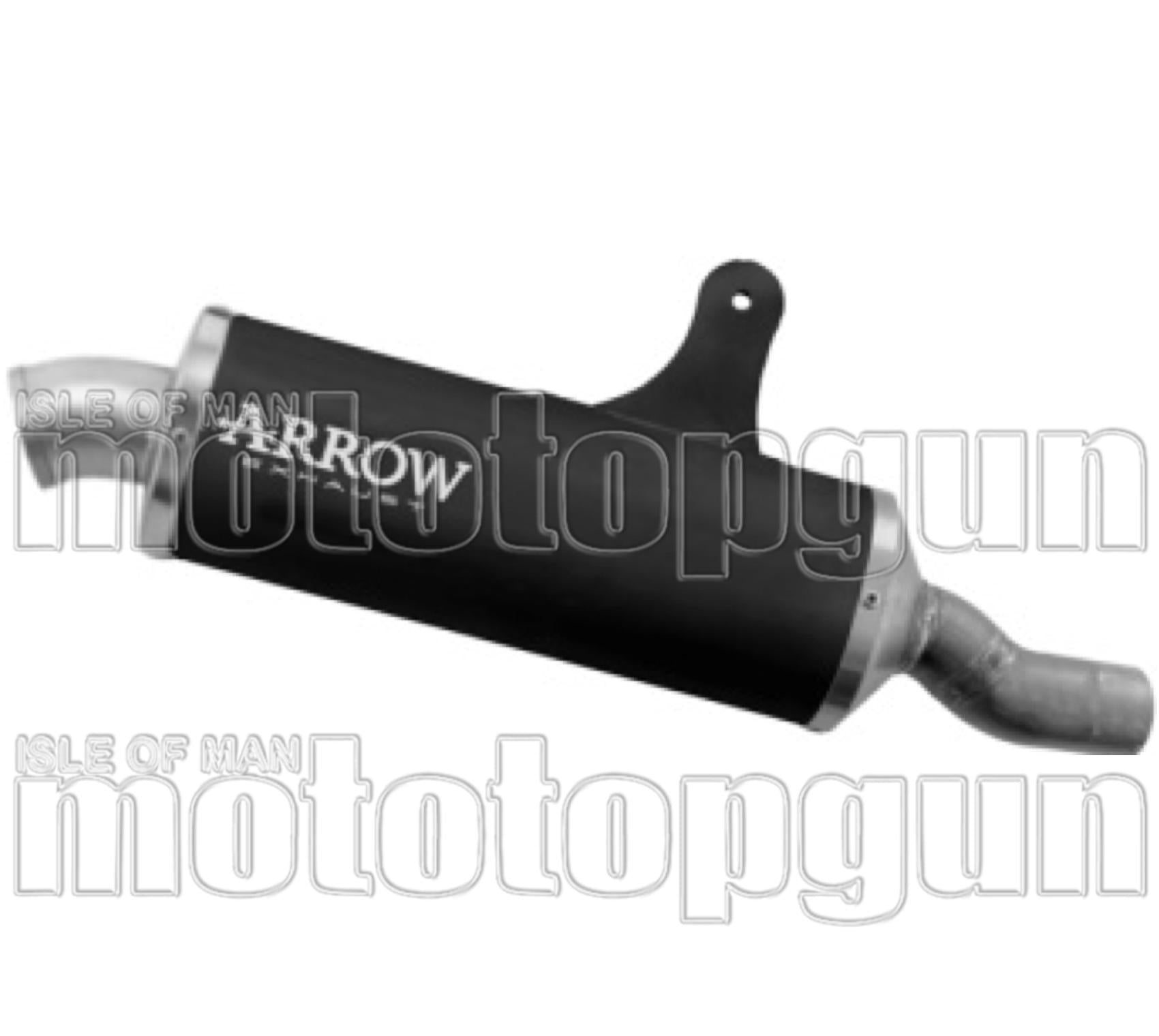 Exhaust Tip With Noise Certification Indy Race Black Aluminium - Arrow Special Parts Compatible With Benelli Trk 702 - X (2025-2026)