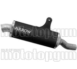 Exhaust Tip With Noise Certification Indy Race Black Aluminium - Arrow Special Parts Compatible With Benelli Trk 702 - X (2025-2026)