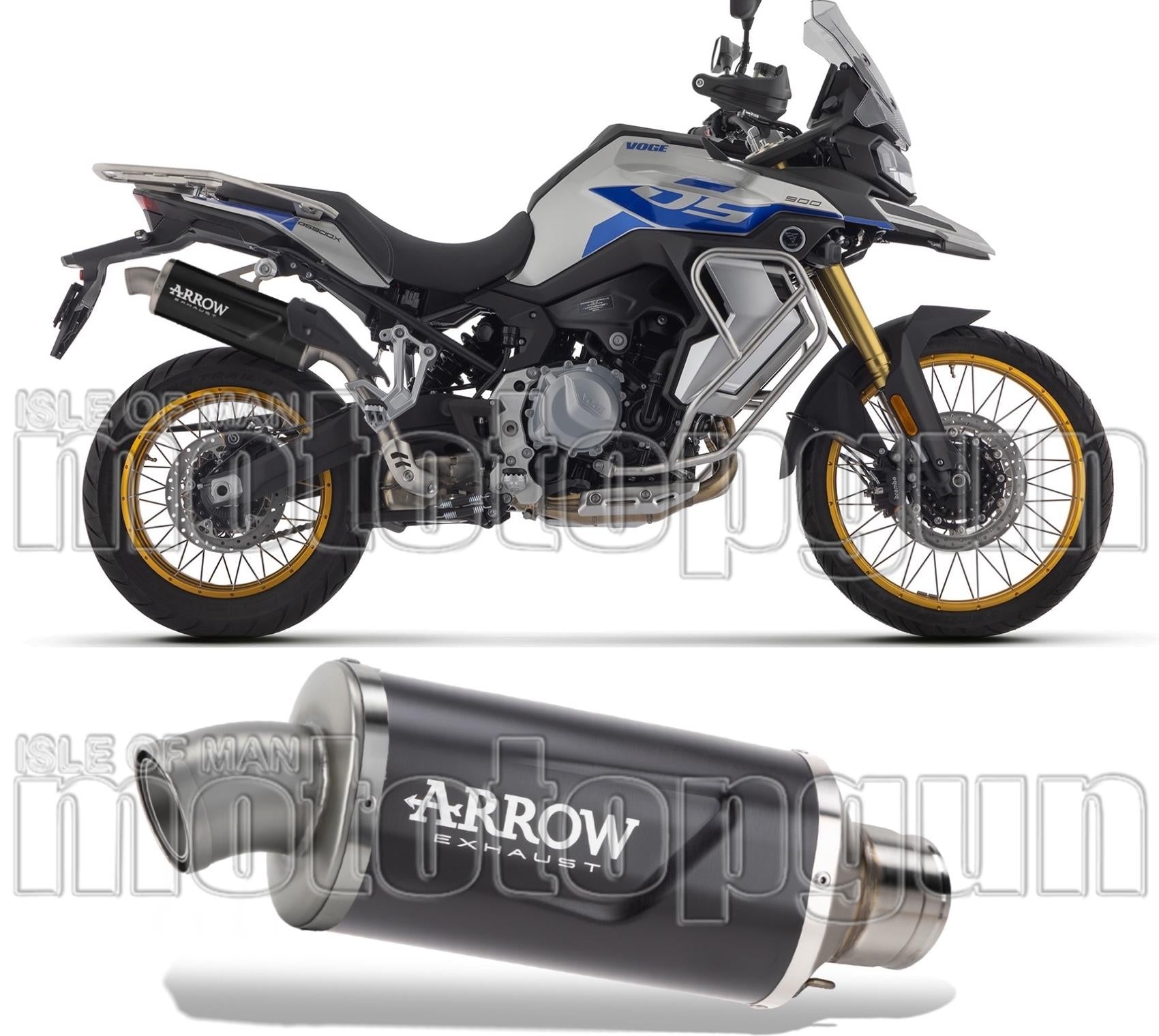 Exhaust Tip With Noise Certification Indy-Race Evo Black Aluminium - Arrow Special Parts Compatible With Voge Valico 900 Dsx (2024)