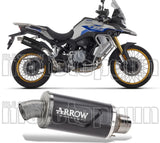 Exhaust Tip With Noise Certification Indy-Race Evo Black Aluminium - Arrow Special Parts Compatible With Voge Valico 900 Dsx (2024)