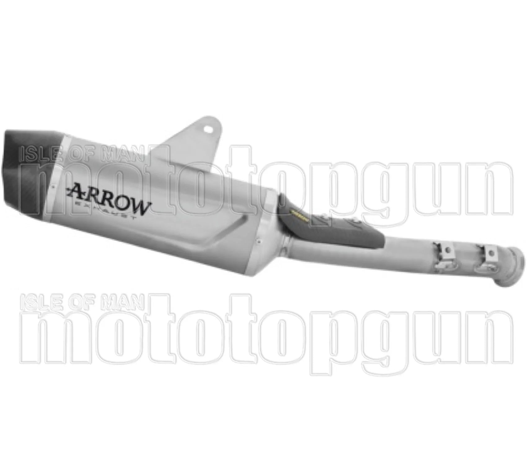 Exhaust Tip With Noise Certification Indy-Race Evo Titanium Body And Carbon Cap - Arrow Special Parts Compatible With Cfmoto 1000 Mt-X (2026)