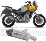 Exhaust Tip With Noise Certification Indy Race Evo Titanium Carby End Cap - Arrow Special Parts Compatible With Moto Guzzi V 100 Mandello E5+ (2025-2026)