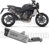 Exhaust Tip With Noise Certification Indy-Race Evo Titanium Carbon - Arrow Special Parts Compatible With Husqvarna Svartpilen 801 (2024-2025)