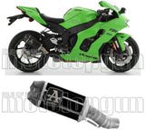 Exhaust Tip With Noise Certification Indy-Race Black Aluminium Carbon - Arrow Special Parts Compatible With Kawasaki Zx 10Rr (2021-2024)