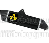 Exhaust Tip With Noise Certification Maxi Race-Tech Black Aluminium Carbon - Arrow Special Parts Compatible With Suzuki V-Strom 1000 (2017-2020)