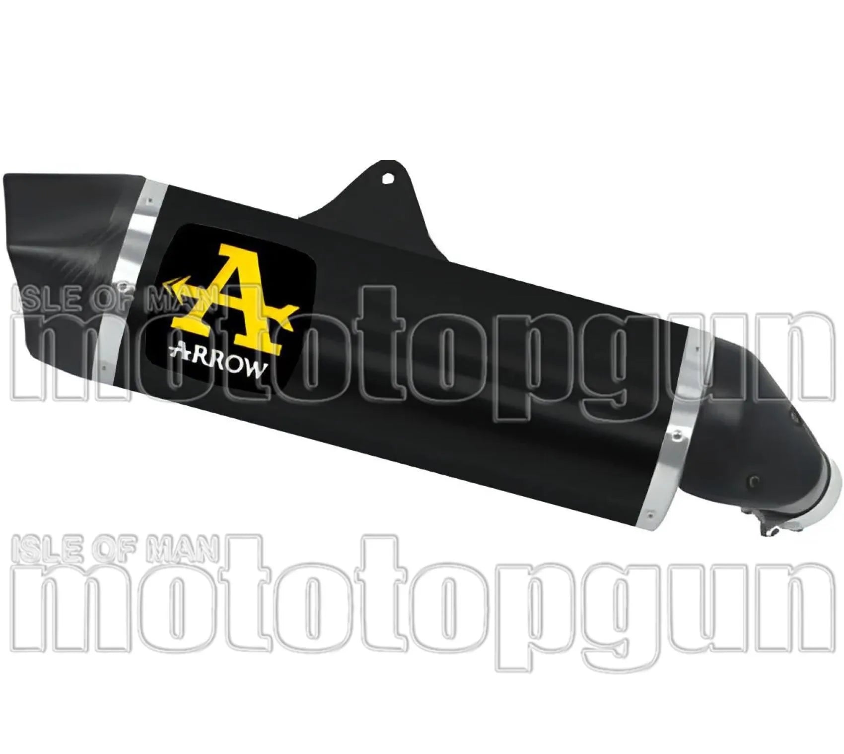 Exhaust Tip With Noise Certification Maxi Race-Tech Black Aluminium Carbon - Arrow Special Parts Compatible With Suzuki V-Strom 1000 (2014-2016)