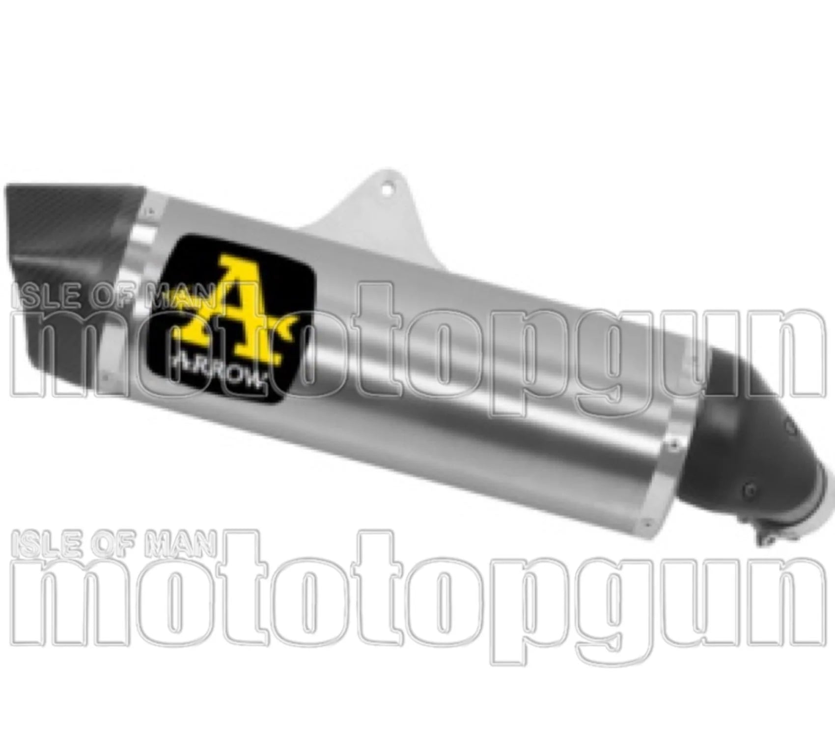 Exhaust Tip With Noise Certification Maxi Race-Tech Aluminium Carbon - Arrow Special Parts Compatible With Suzuki V-Strom 1050 (2020-2024)