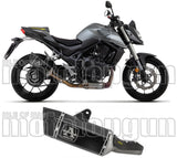 Exhaust Tip With Noise Certification Pista Black Aluminium Steel End Cap - Arrow Special Parts Compatible With Honda Cb 750 Hornet (2023-2024)