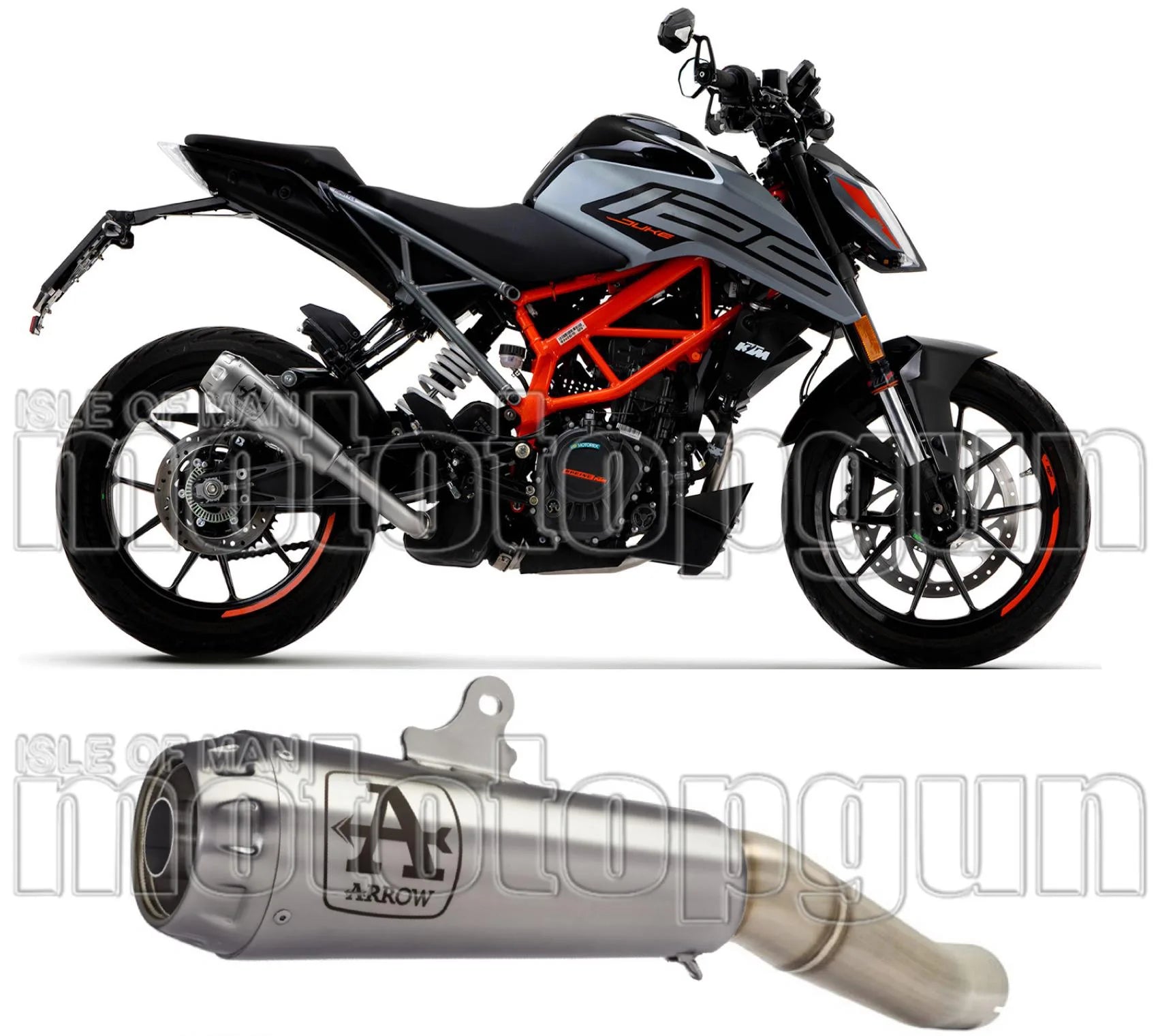 Exhaust Tip With Noise Certification Pro-Race Nichrom Stainless Steel - Arrow Special Parts Compatible With Ktm 390 Duke (2021-2023)