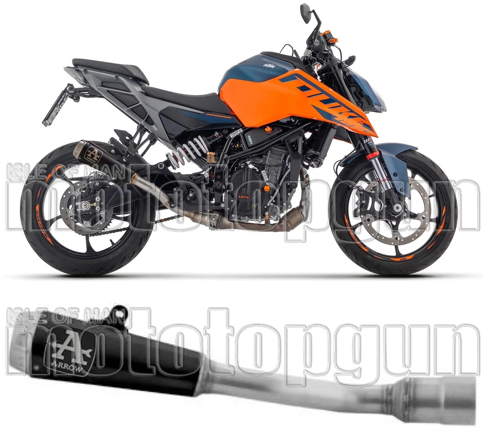 Exhaust Tip With Noise Certification Pro-Race Black Nichrom - Arrow Special Parts Compatible With Ktm 390 Duke (2024-2026)