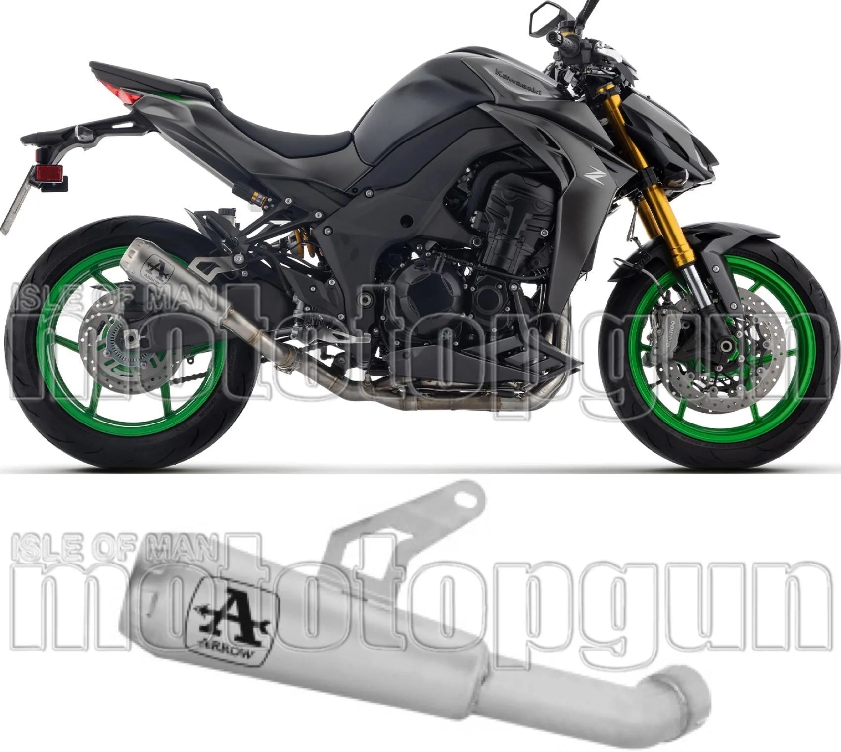 Exhaust Tip With Noise Certification Pro-Race Nichrom Steel End Cap - Arrow Special Parts Compatible With Kawasaki Z 1100 Se (2025-2026)