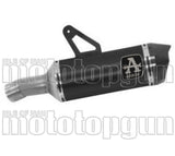 Exhaust Tip With Noise Certification Race-Tech Black Aluminium Carbon - Arrow Special Parts Compatible With Bmw S 1000 Xr (2020-2023)