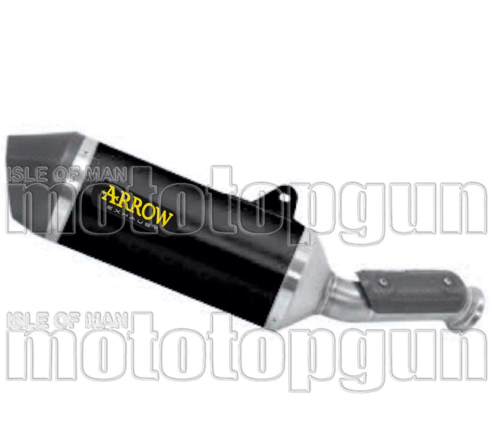 Exhaust Tip With Noise Certification Race-Tech Black Aluminium Carbon - Arrow Special Parts Compatible With Cfmoto 800 Mt Touring (2022-2023)