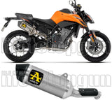 Exhaust Tip With Noise Certification Race-Tech Aluminium Carby End Cap - Arrow Special Parts Compatible With Ktm 790 Duke (2025-2026)