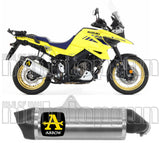 Exhaust Tip With Noise Certification Maxi Race-Tech Aluminium Carbon - Arrow Special Parts Compatible With Suzuki V-Strom 1050 (2020-2024)