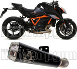 Exhaust Tip With Noise Certification Pro-Race Black Nichrom Stainless Steel - Arrow Special Parts Compatible With Ktm 1290 Superduke R (2020-2023)