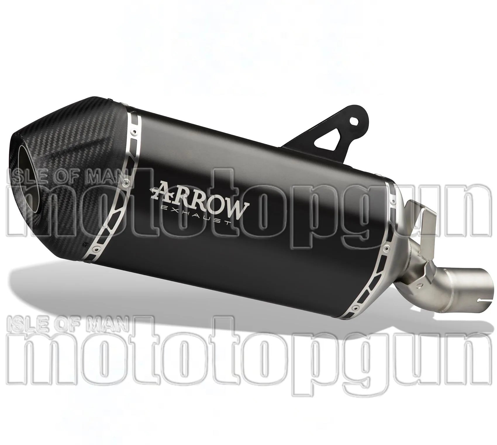 Exhaust Tip With Noise Certification Sonora Black Titanium Carbon - Arrow Special Parts Compatible With Ktm 1290 Superadventure R (2021-2024)