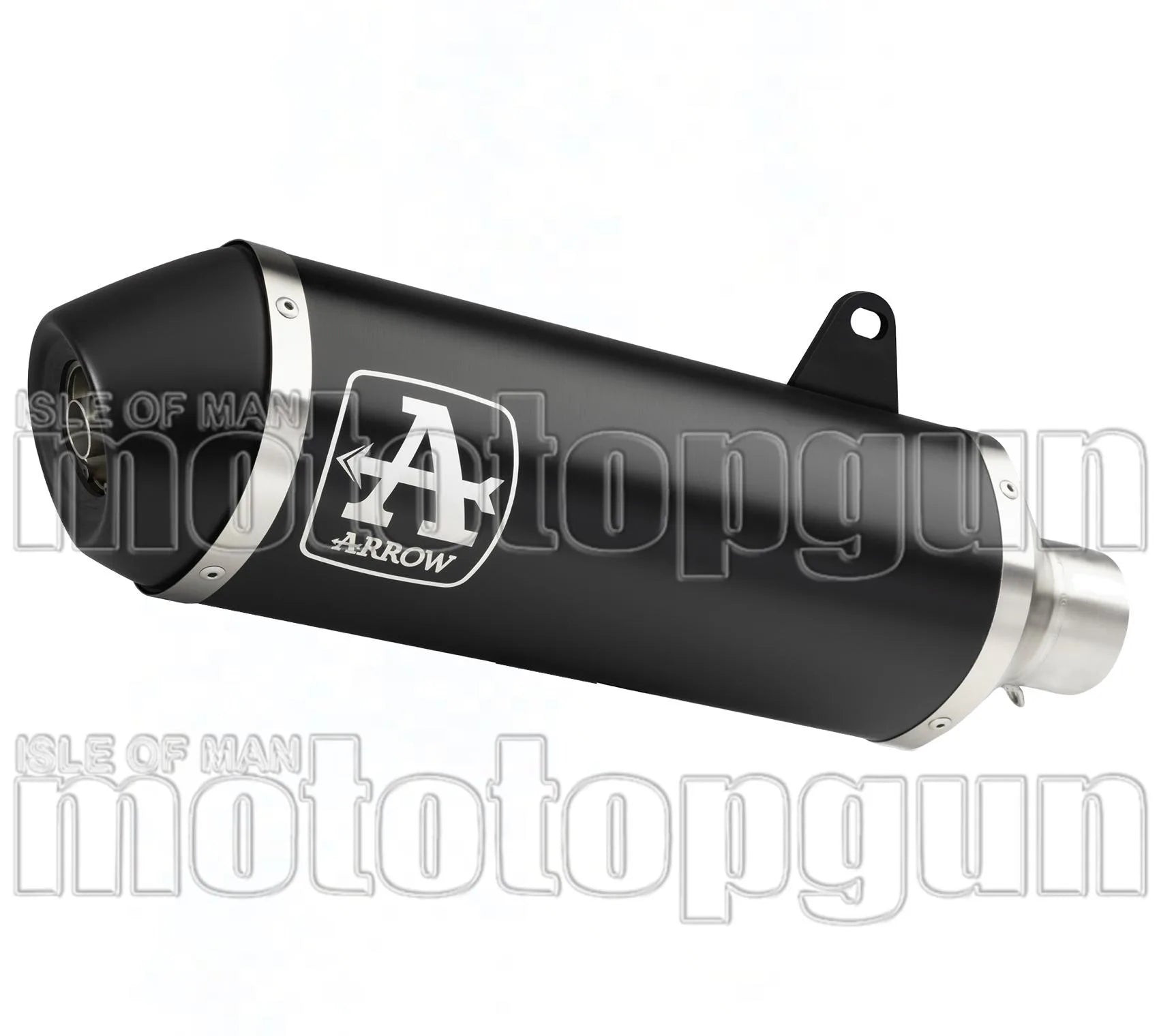 Catalytic Exhaust Tip With Sound Certification Urban Black Aluminium Stainless Steel Black - Arrow Special Parts Compatible With Peugeot Metropolis 400 (2017-2021)