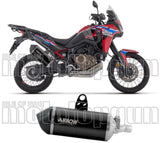 Exhaust Tip With Noise Certification Sonora Black Titanium Carbon - Arrow Special Parts Compatible With Honda Crf 1100 L Africa Twin (2024-2026)