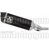 Catalytic Exhaust Tip With Sound Certification Urban Black Aluminium Carbon - Arrow Special Parts Compatible With Yamaha X-Max 300 (2021-2024)