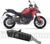 Exhaust Tip With Noise Certification Veloce Black Titanium Carby End Cap - Arrow Special Parts Compatible With Ducati Multistrada V2 - S (2025)