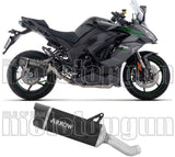 Exhaust Tip With Noise Certification Indy-Race Evo Black Aluminium Carby End Cap - Arrow Special Parts Compatible With Kawasaki Ninja 1100 Sx (2025-2026)