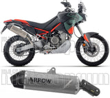 Exhaust Tip With Noise Certification Indy-Race Evo Titanium - Arrow Special Parts Compatible With Aprilia Tuareg 660 (2025-2026)