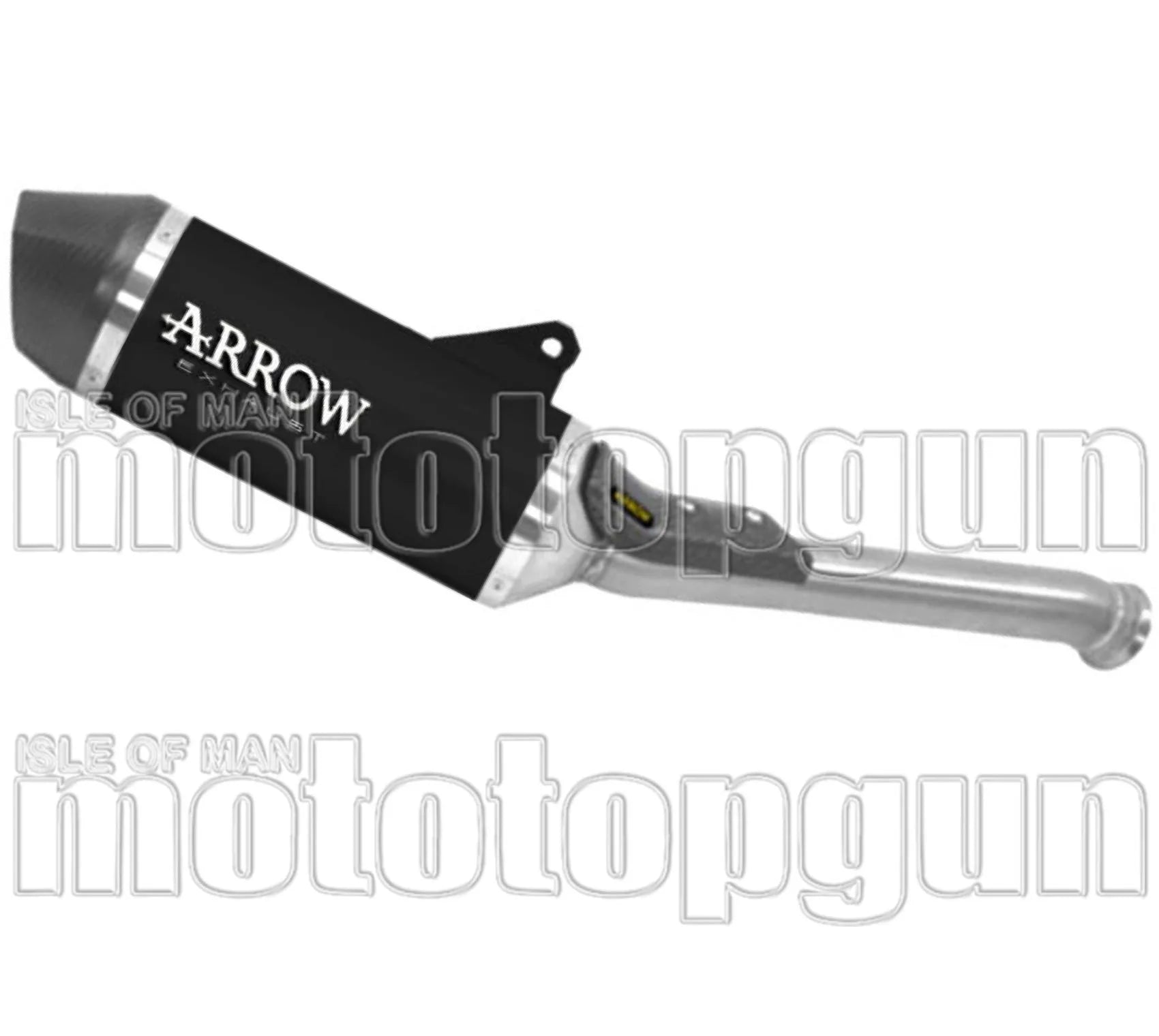 Exhaust Tip With Noise Certification Race-Tech Black Aluminium Carby End Cap - Arrow Special Parts Compatible With Husqvarna Norden 901 (2024-2026)