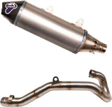 Complete Exhaust System Without Catalytic Converter And Without Sound Certification Oval Titanium Carbon Cap - Termignoni Compatible With Ktm 450 (2018-2019)
